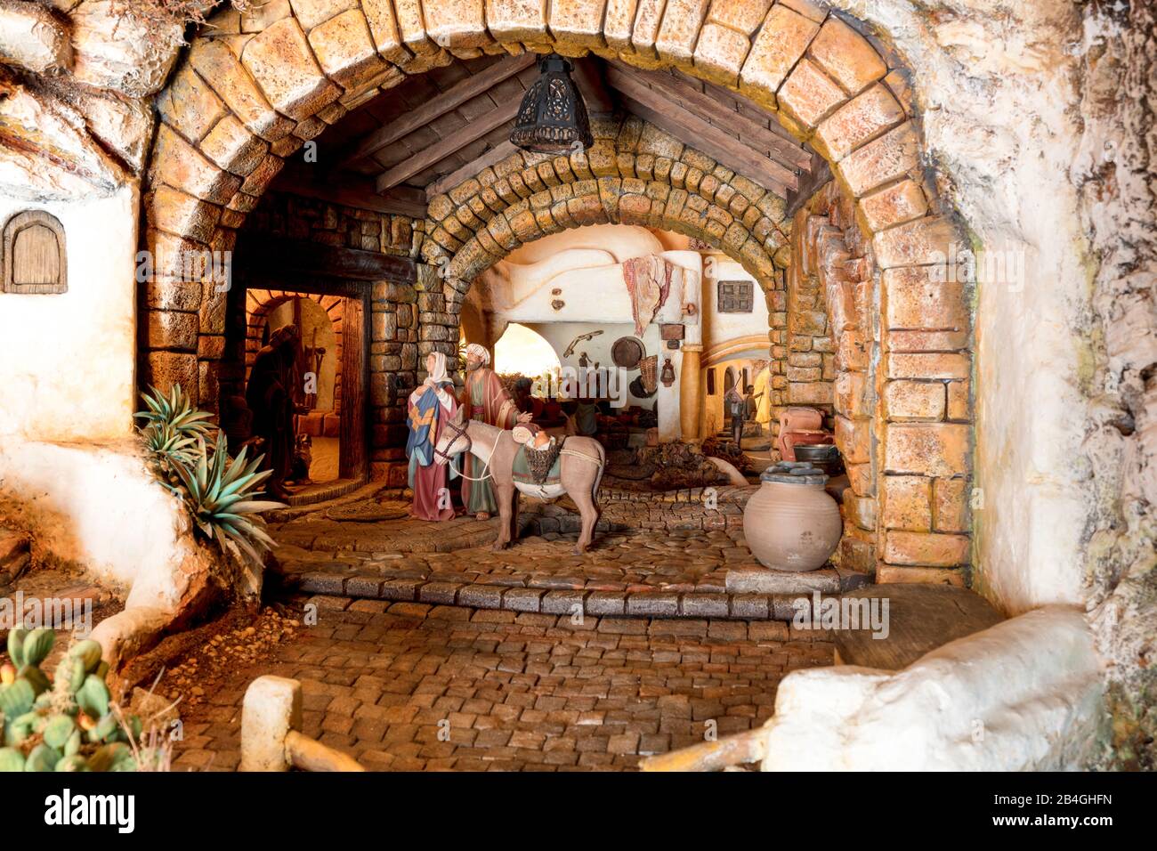 Belen, Museum, Nativity Scene, Arcos de la Frontera, Andalusia, Spain, Europe Stock Photo