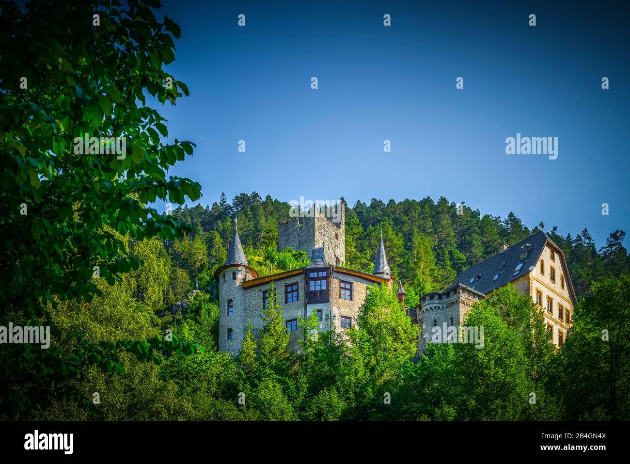 Österreich, Tirol, Alpen, See, Bergsee, Fernpass, Fernsteinsee, Hotel