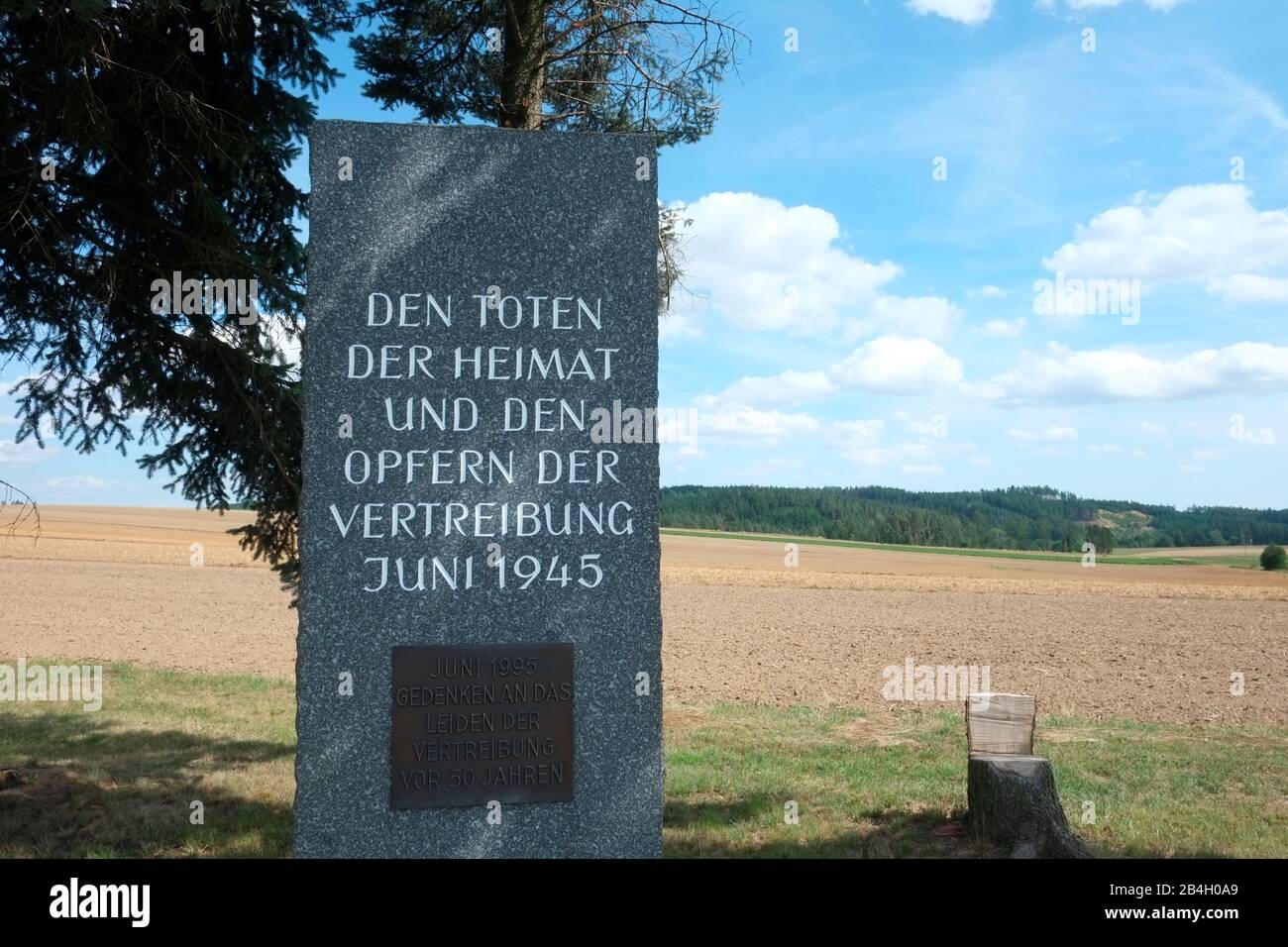 Roadside memorial to fallen soldiers during WWII. Austria - Fratres Stock Photo