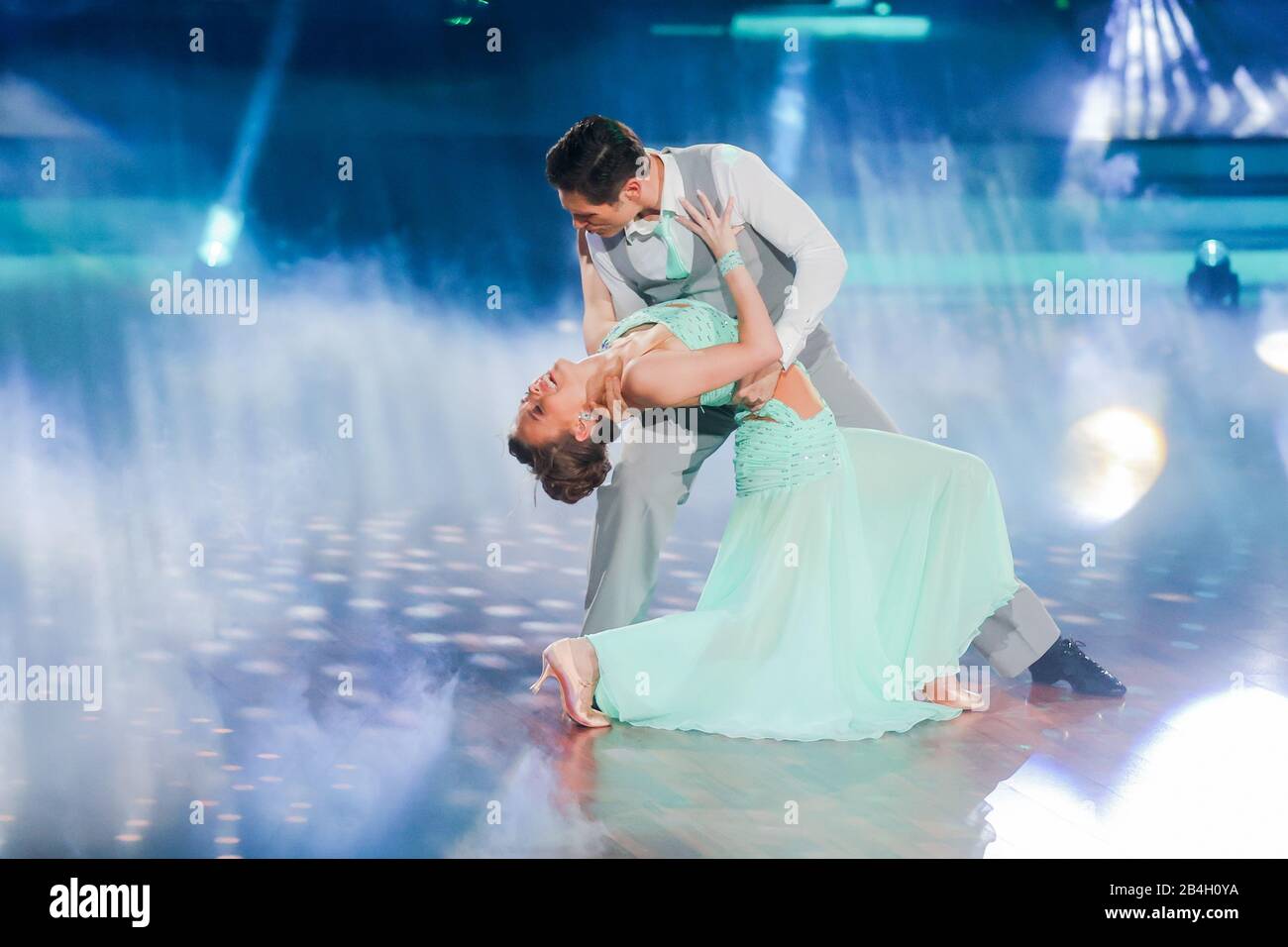 Cologne, Germany. 06th Mar, 2020. Laura Müller, TV personality, and Christian Polanc, professional dancer, dance in the RTL dance show 'Let's Dance' at the Coloneum. Credit: Rolf Vennenbernd/dpa/Alamy Live News Stock Photo