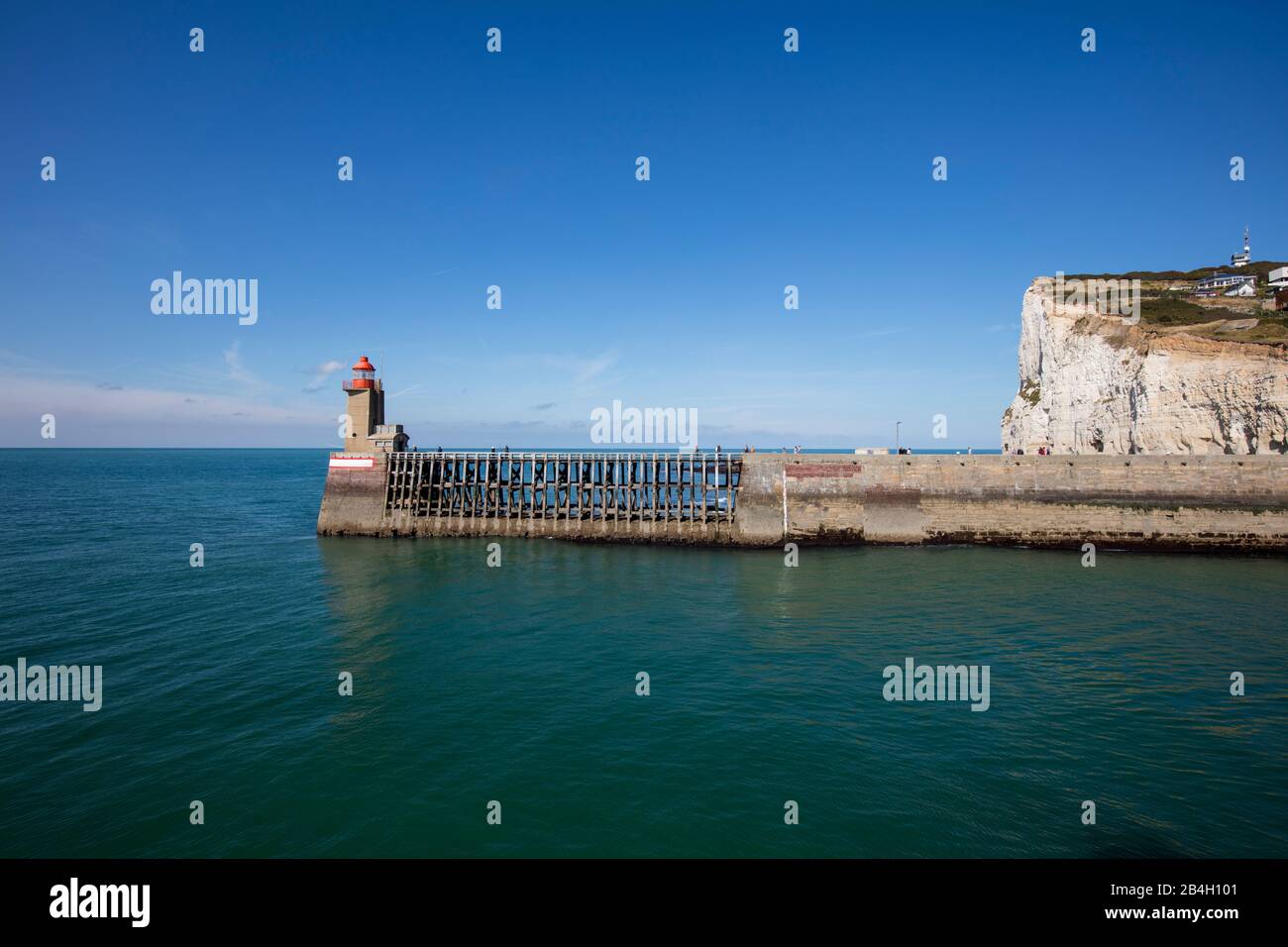Normandy Lighthouse English Channel Port Fecamp Stock Photo Alamy Normandy Lighthouse English Channel Port Fecamp Stock Photo Alamy