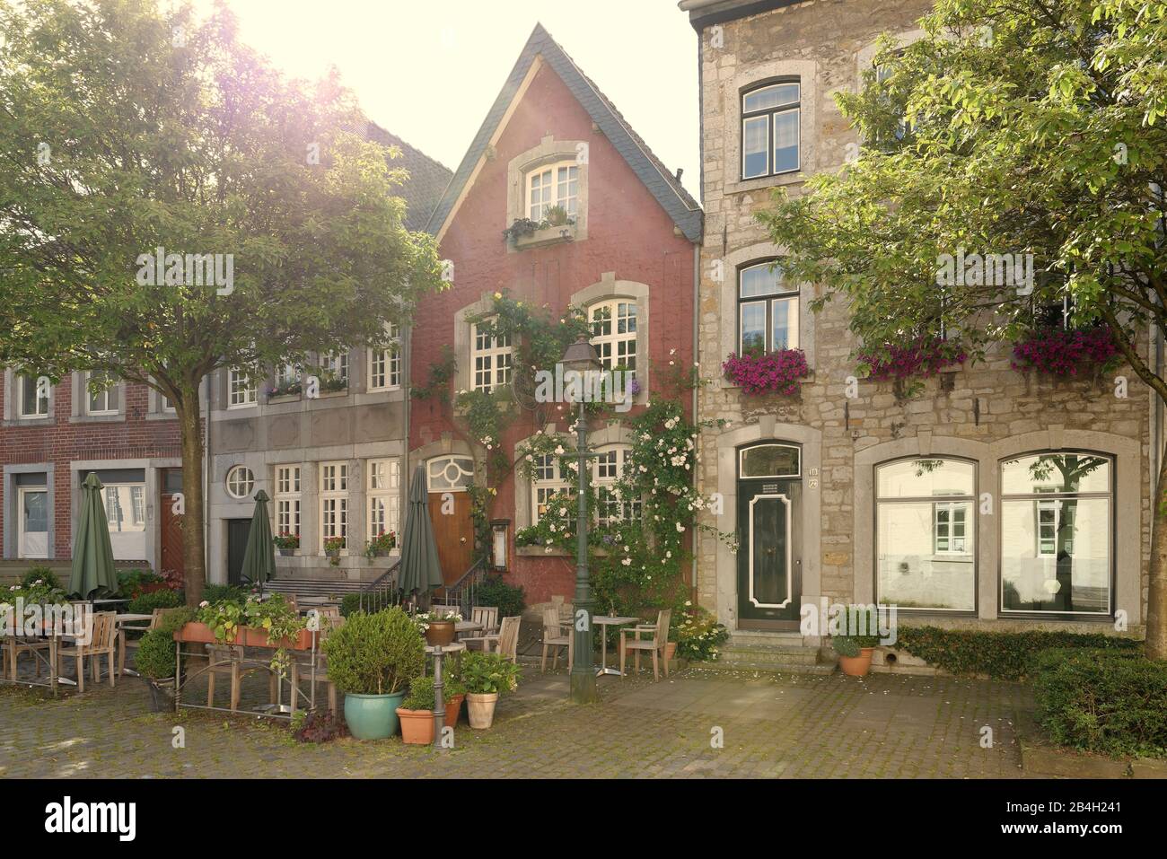 Houses at Korneliusmarkt, AachenKornelimuenster, Aachen, Eifel, North