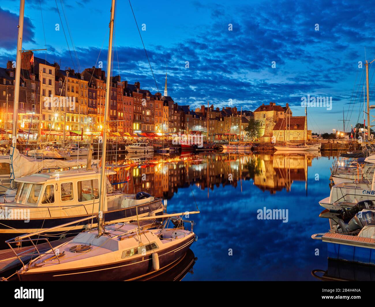 Honfleur, Honfleur-Deauville, Lisieux, Calvados, Normandy, France Stock ...