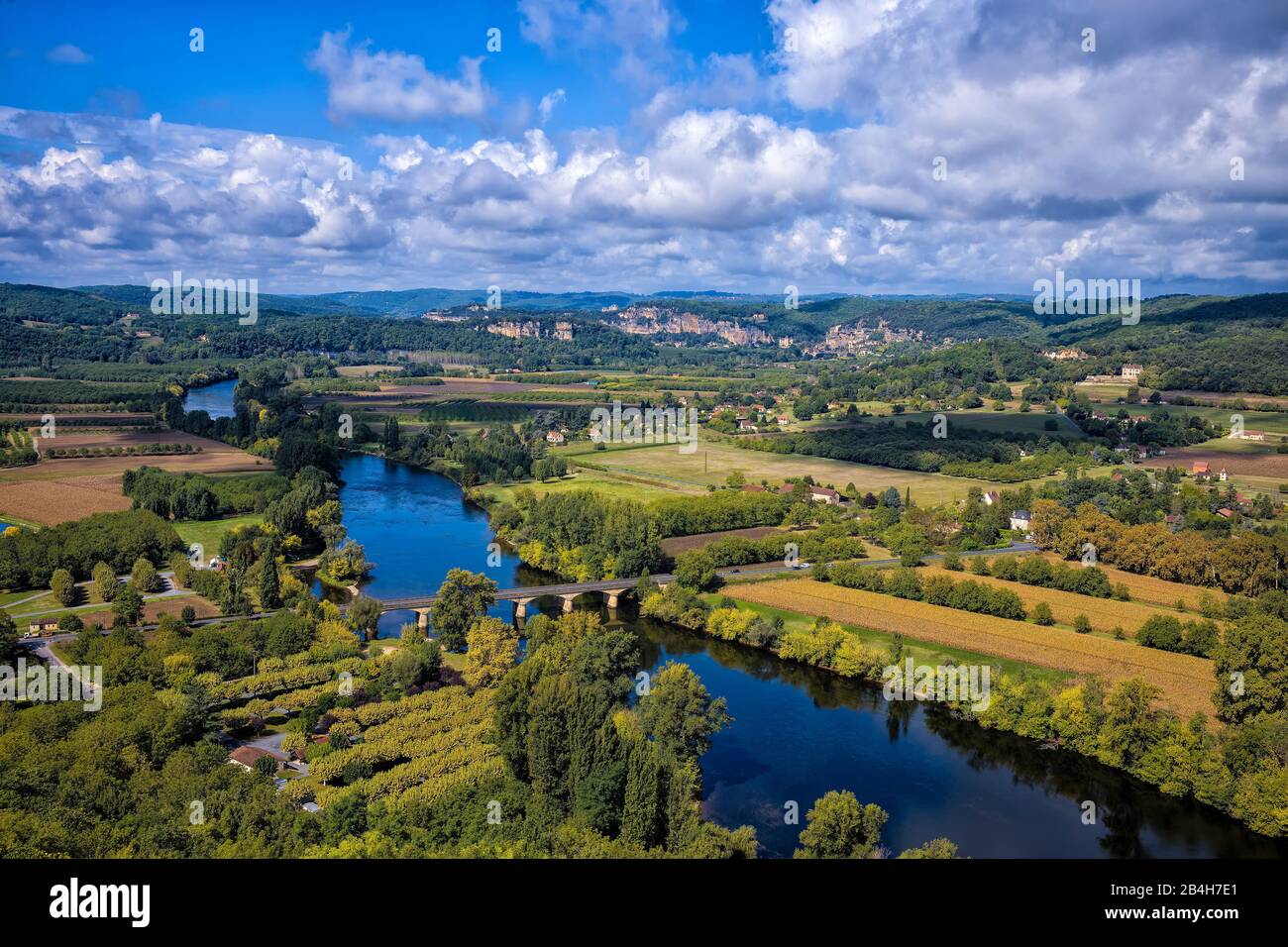 Dordogne near Domme, Périgord Stock Photo