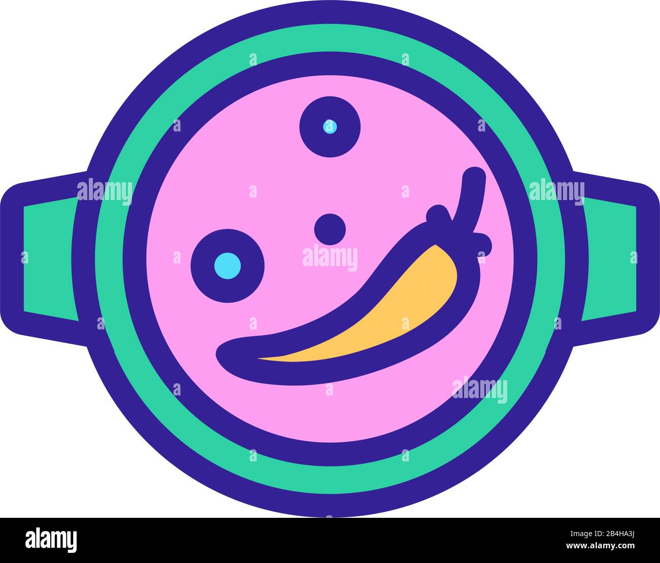 Hot soup icon vector. Isolated contour symbol illustration Stock Vector ...