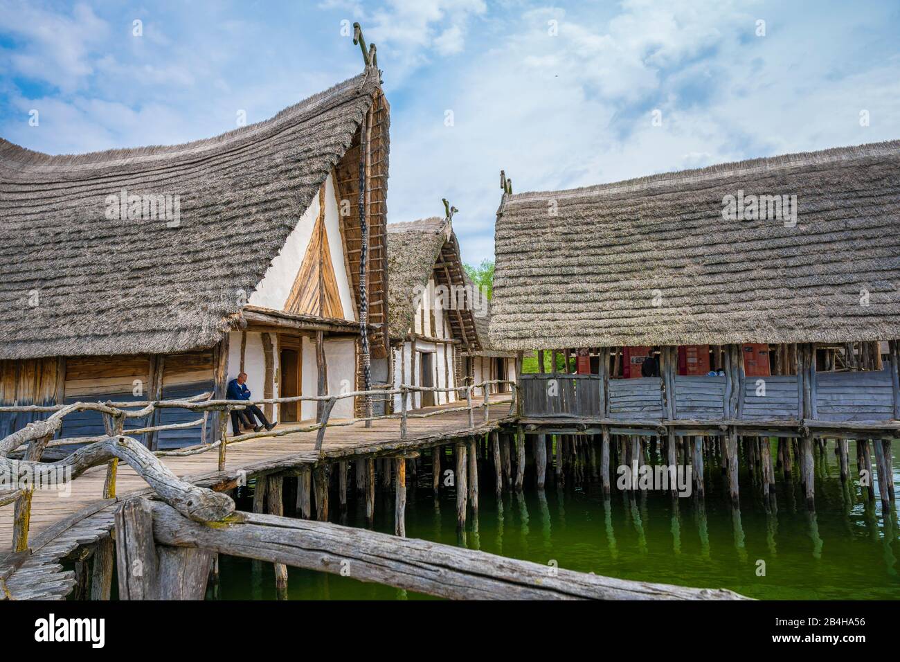 Pfahlbauten am Bodensee, Unteruhldingen Stock Photo