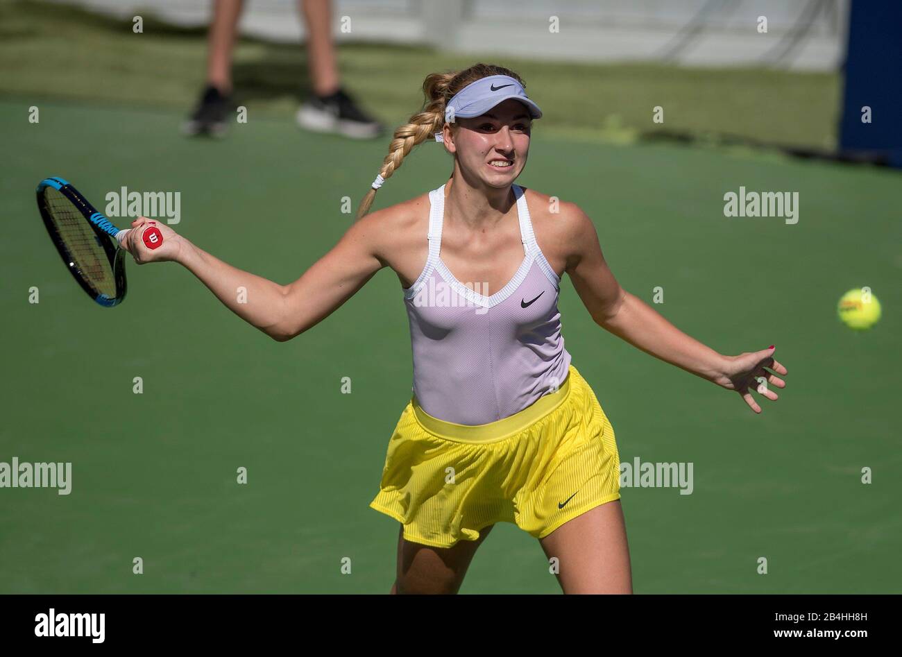 Monterrey Mexico 06th Mar 2020 Russian Tennis Player Anastasia Potapova In Action Against English Johanna Konta