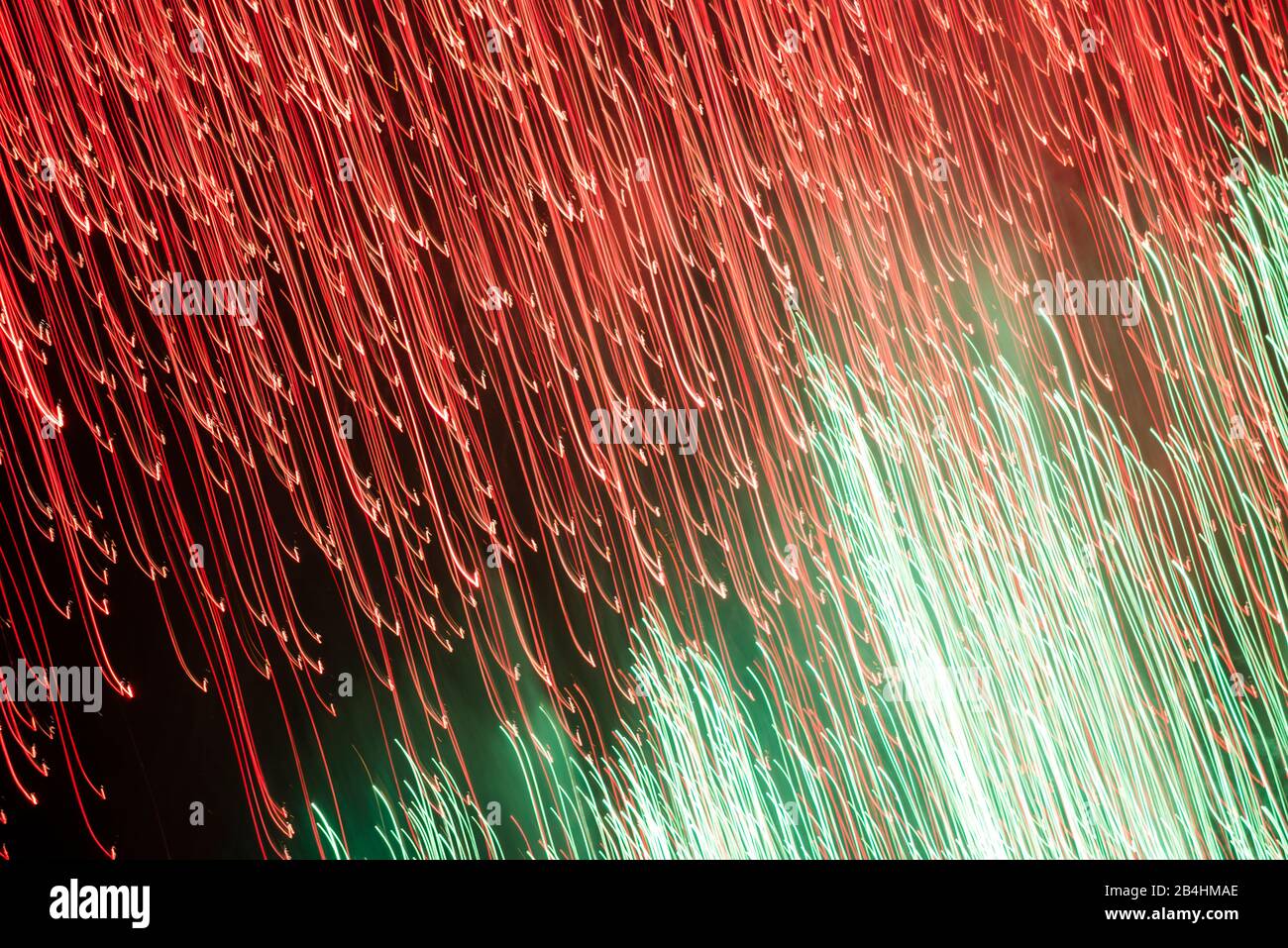 Feuerwerk, Flammende Sterne im Scharnhauser Park, Deutschland Stock Photo