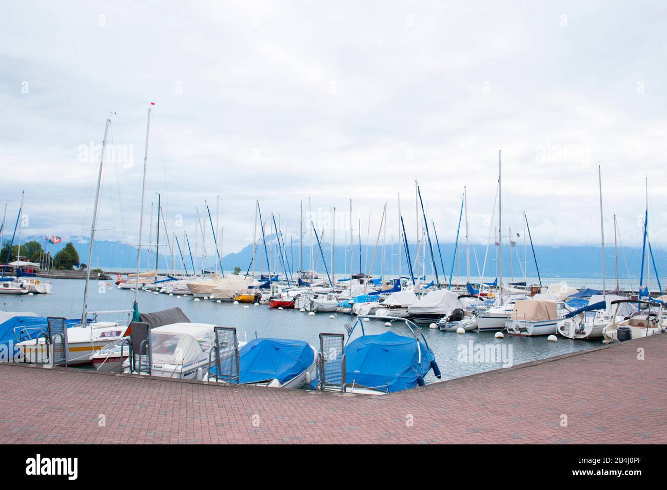 Marina, Cully, Switzerland Stock Photo Alamy