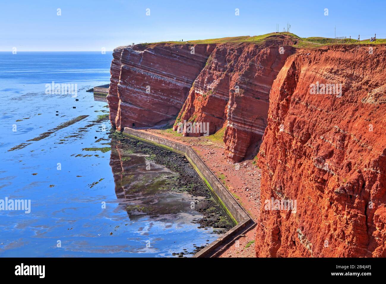 Western cliff, Heligoland, Heligoland bay, German Bight, North Sea island, North Sea, Schleswig-Holstein, Germany Stock Photo