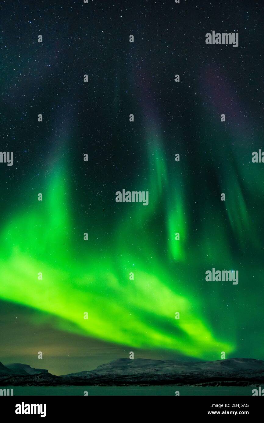 Skandinavien, Abisko-Nationalpark, Polarlicht Stock Photo