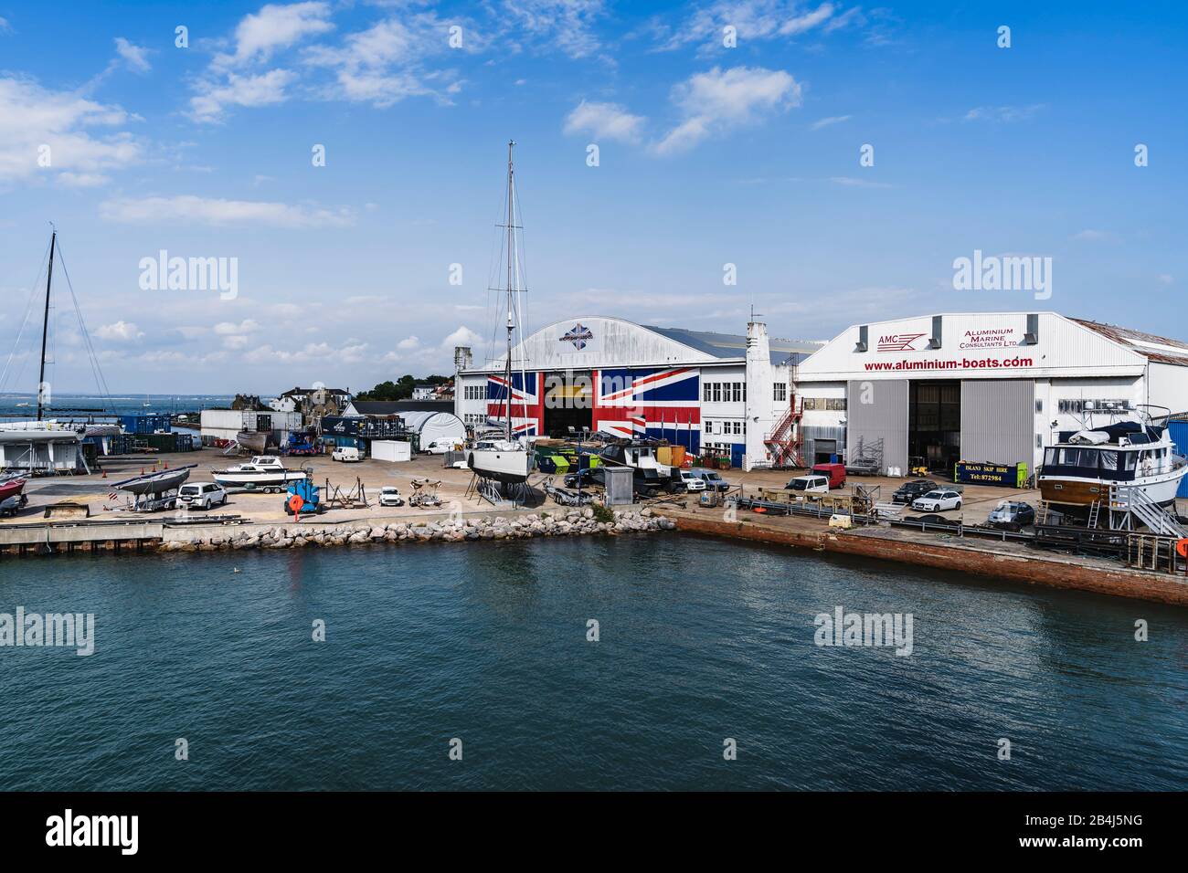 Harbor, Shipyard, Island, Isle of Wight, United Kingdom, South, England, Europe Stock Photo Alamy