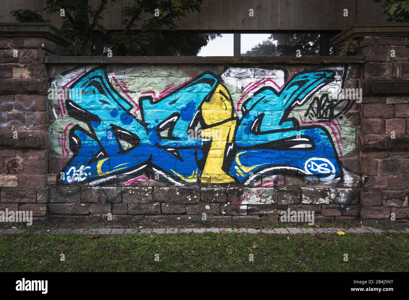 Graffiti, Urban, Streetart, Karlsruhe, Germany, Europe Stock Photo