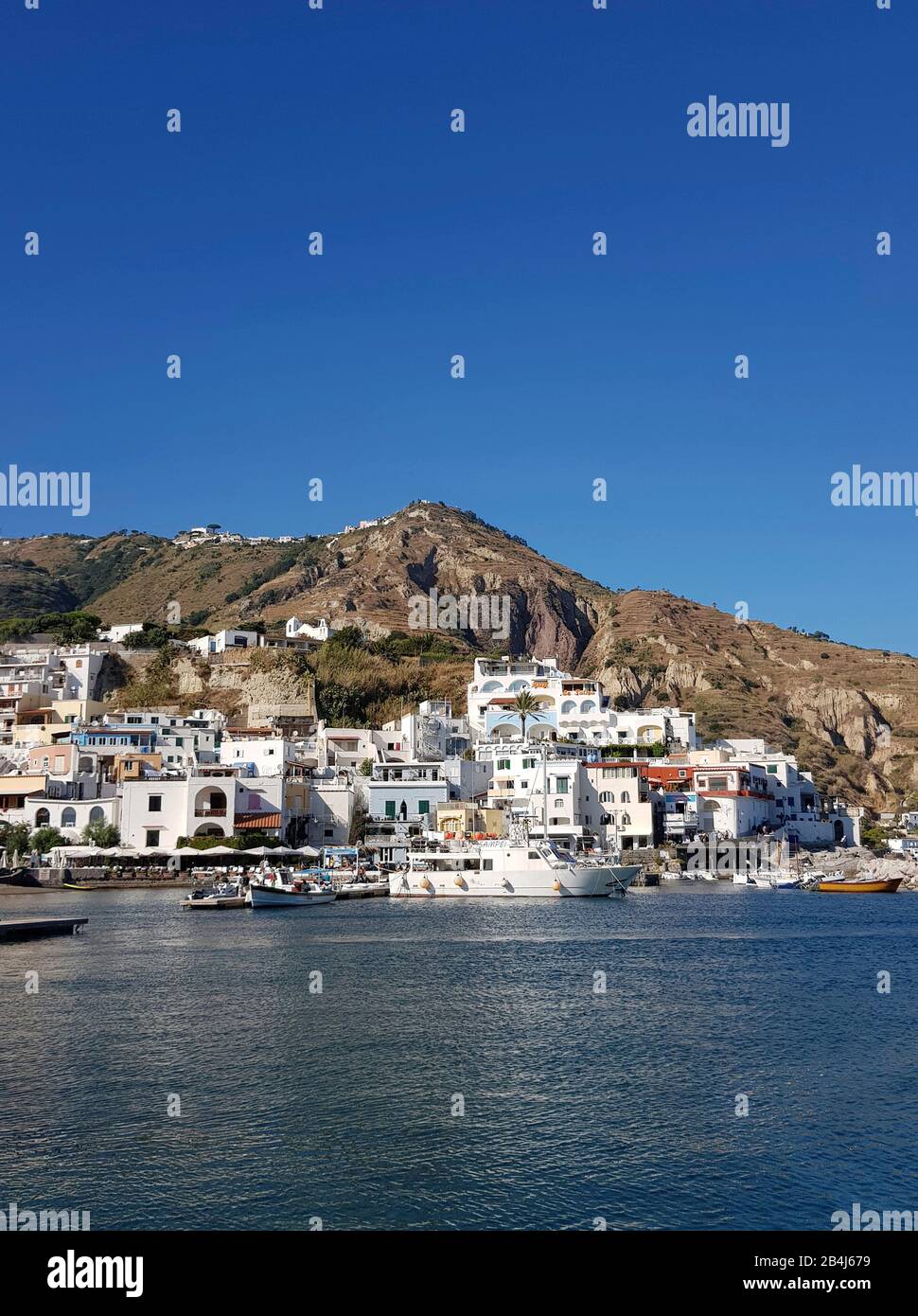 Sant'Angelo, former fishing village in the south of the island, known for its beautiful thermal gardens, Ischia, Italy Stock Photo