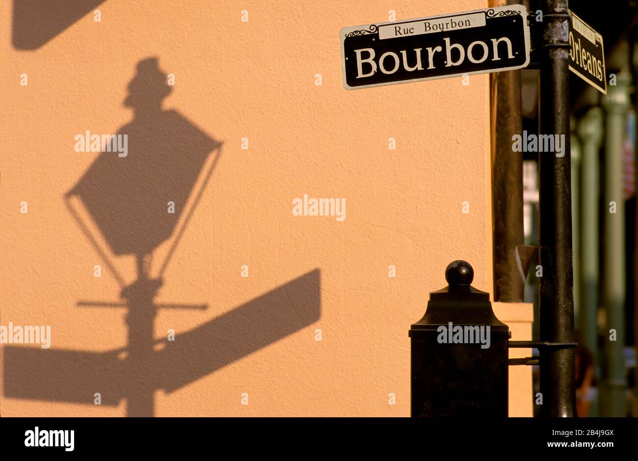Street Signs The French Quarter, New Orleans, Louisiana, USA, Stock Photo