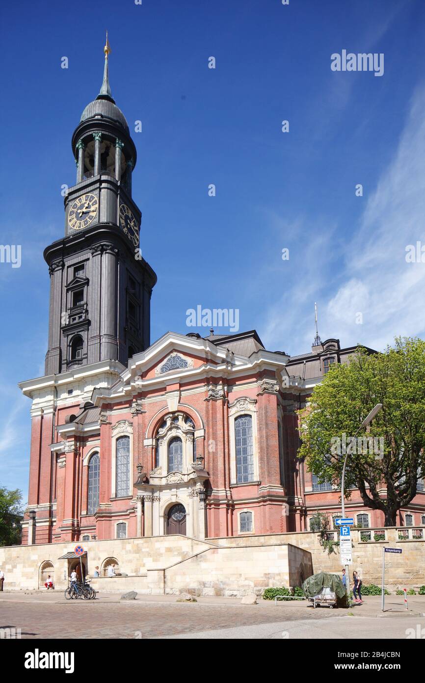 Hamburger Michel, main church St. Michaelis, Hamburg, Germany, Europe