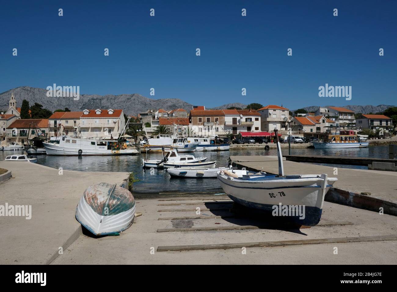 Europe, Mediterranian, Adriatic, Croatia, Hvar, Sucuraj Stock Photo