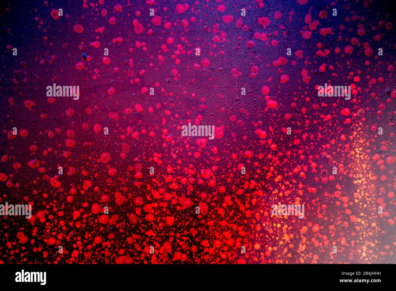 A blue surface with red dots abstract, degraded. for futuristic or ...