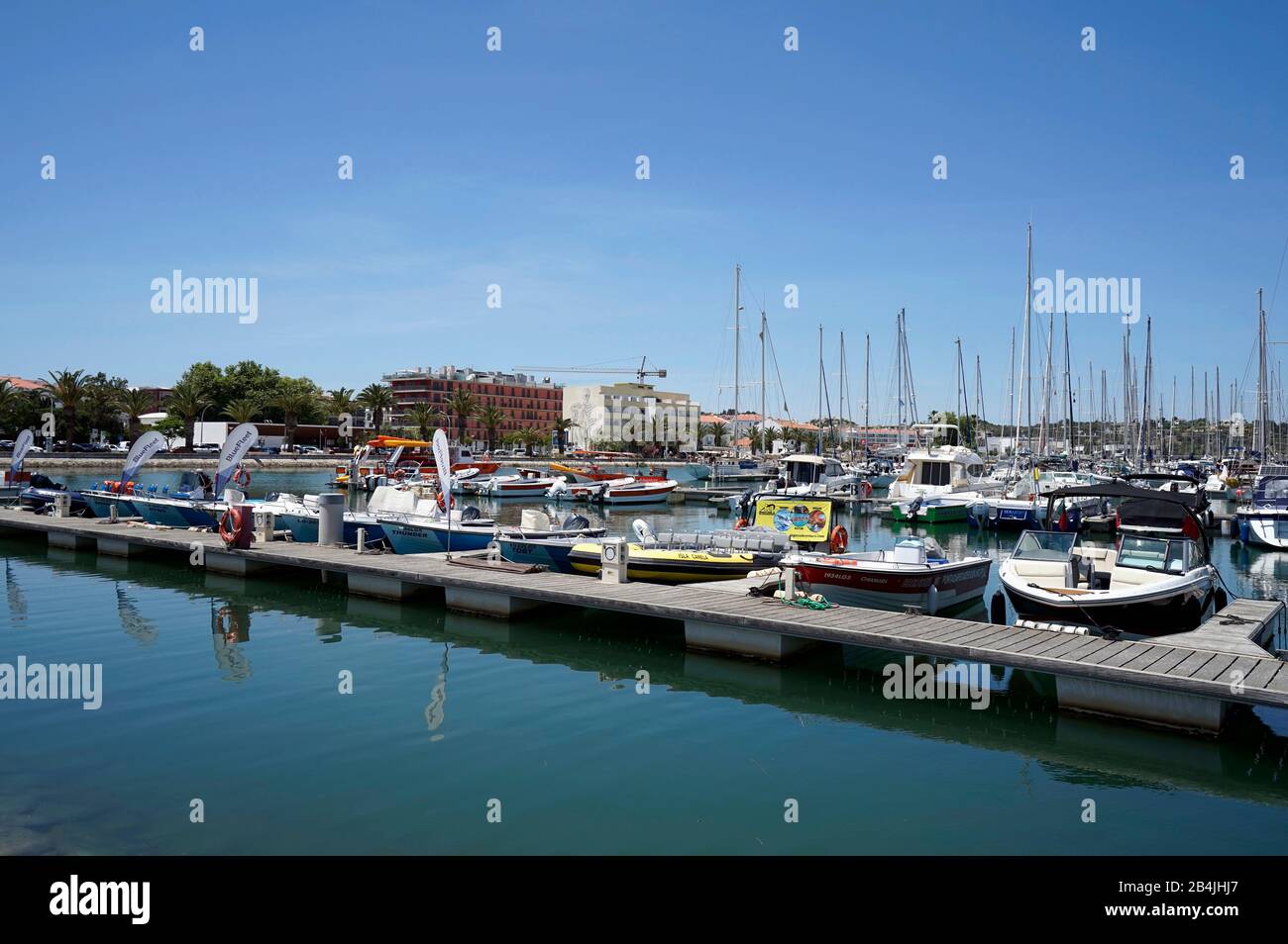 Europe, Portugal, Algarve region, Lagos, marina, Marina de Lagos Stock Photo