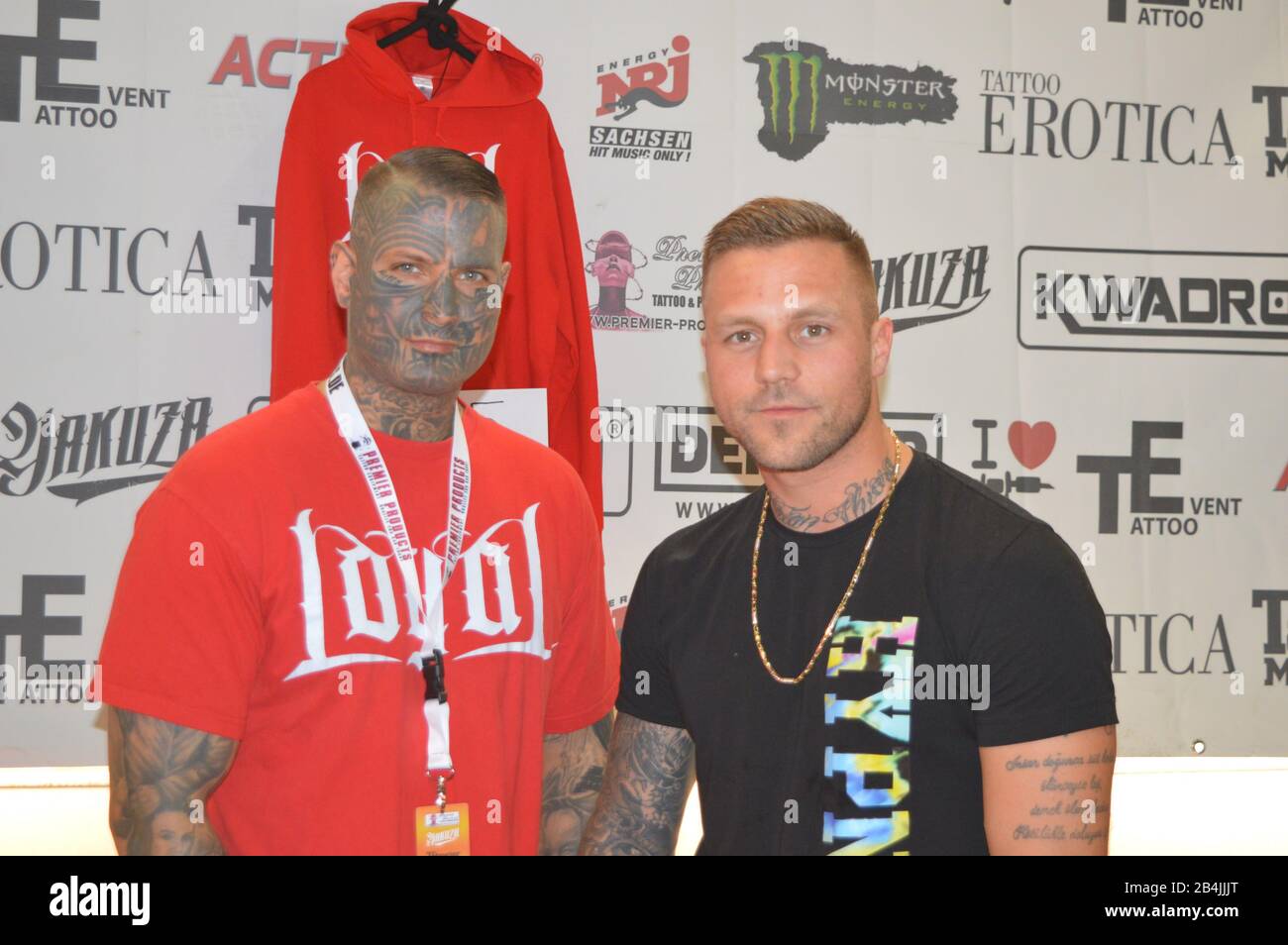 Philipp Und Kontra K Bei Der Tattoo Expo Leipzig Am 5 3 2017 Stock Photo Alamy