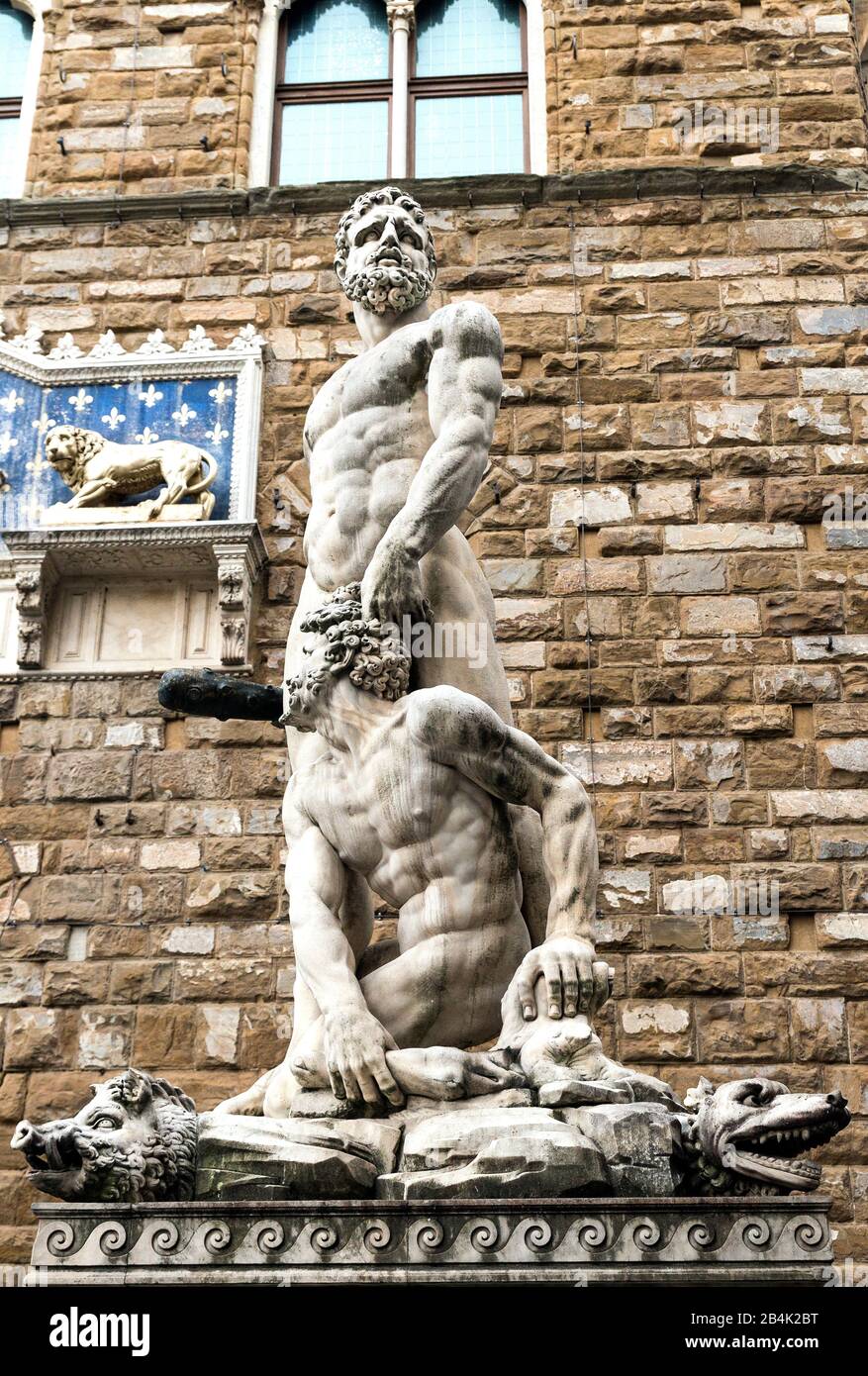 Ancient Sculptures at Piazza della Signoria in Florence,Tuscany Region