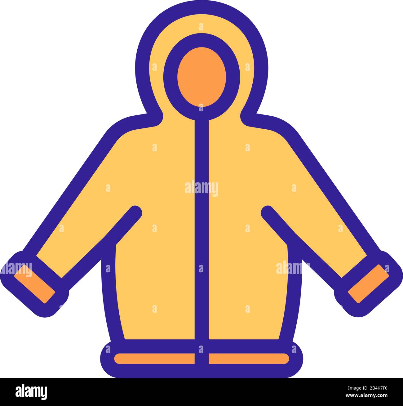 Jacket icon vector. Isolated contour symbol illustration Stock Vector ...