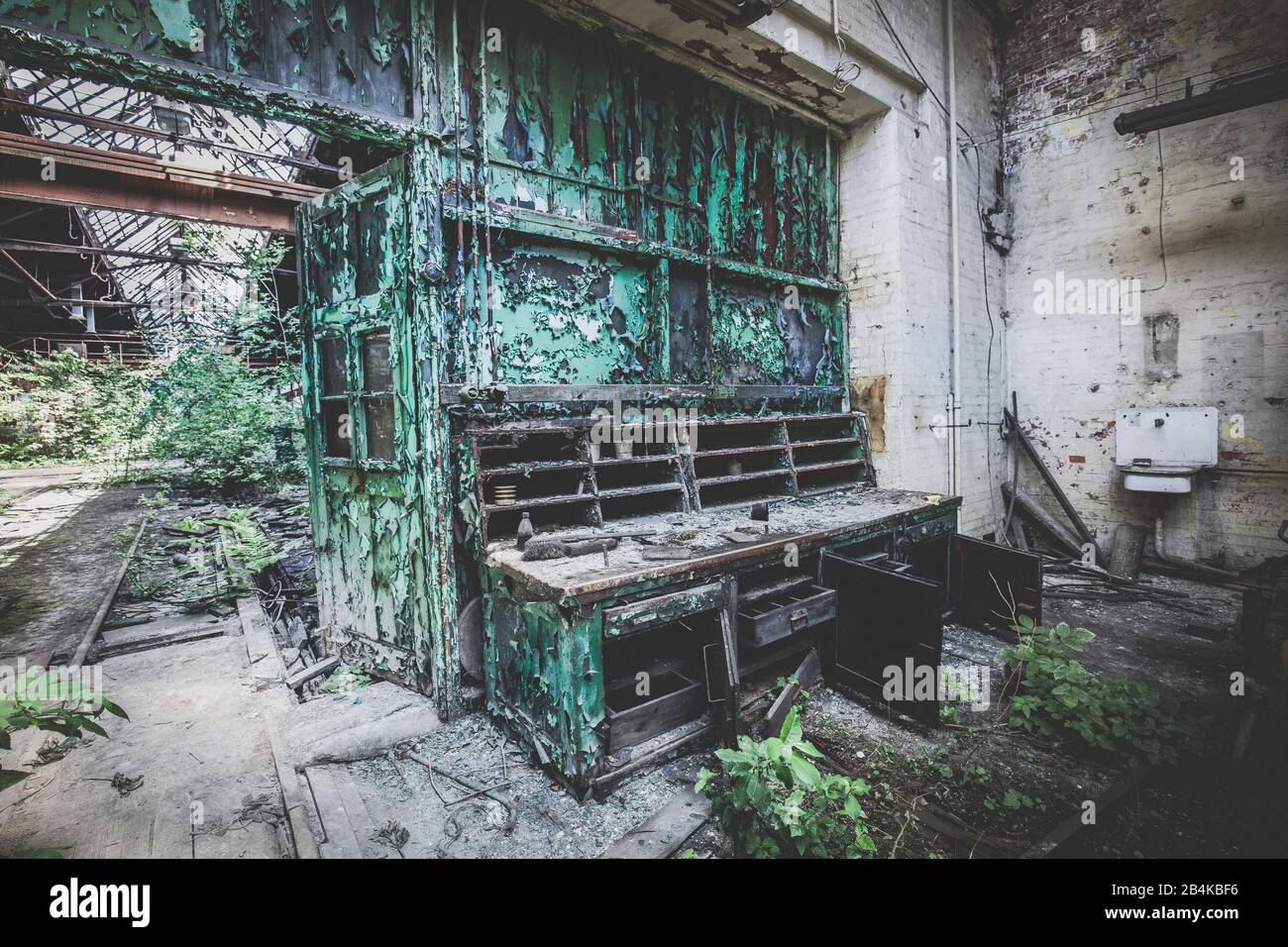 Abandoned factory Stock Photo