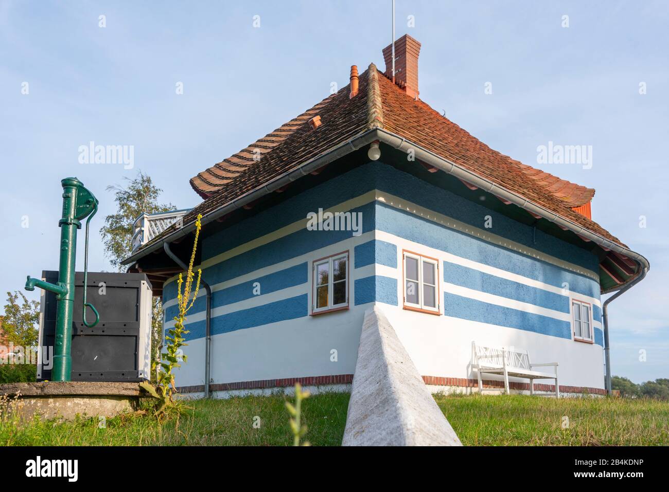 Germany, Mecklenburg-Vorpommern, Asta-Nielsen-Haus, was from 1929 in the possession of the Danish actress Asta Nielsen, today a museum on the island Hiddensee. Stock Photo