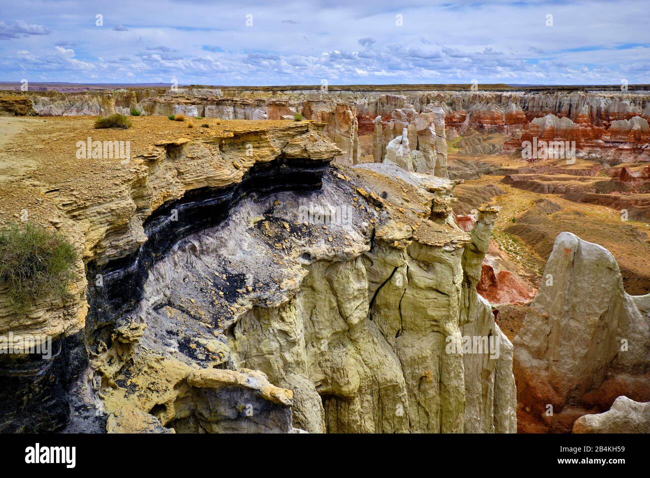 USA, United States of America, Arizona, Utah, Coal Mine Canyon, Tuba City, Coal Mine Mesa, Moenkopi Plateau, Stock Photo