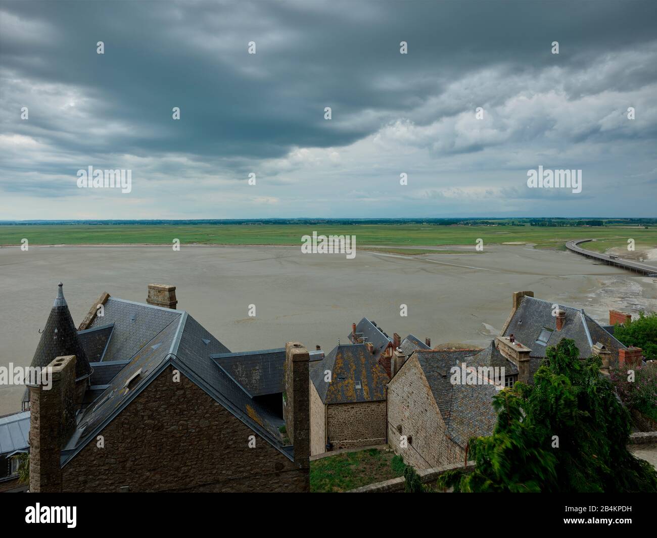 Le Mont-Saint-Michel, Pontorson, Avranches, Manche, Normandy, France Stock Photo