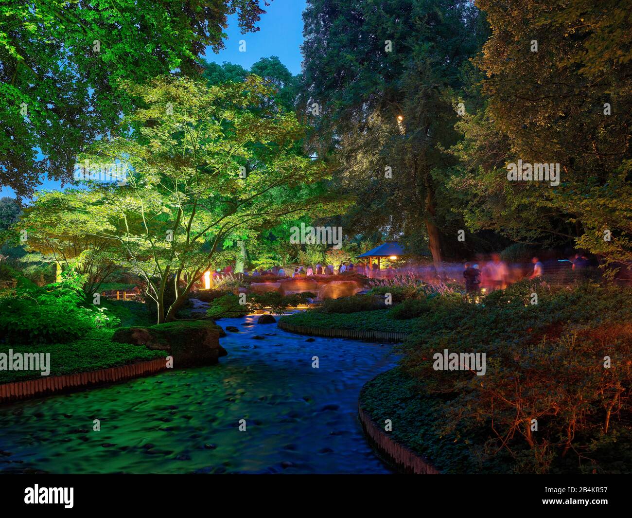 japanese Garden, Botanical Garden, Augsburg, Bavaria, Germany Stock ...