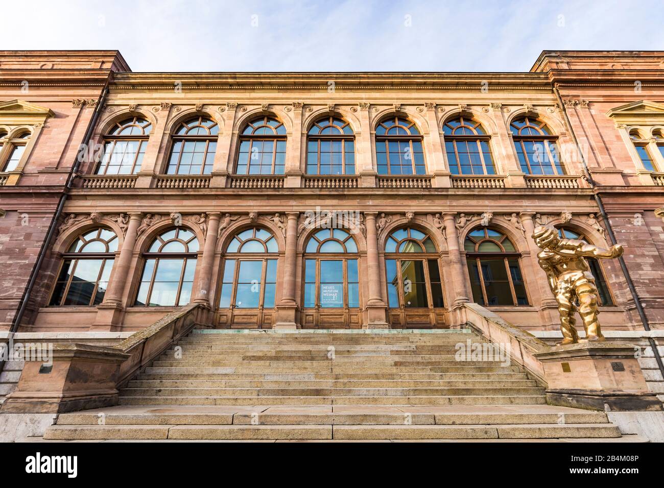 Germany, Thuringia, Weimar, Neues Museum Weimar, museum for contemporary art, work of art Großer Geist by Thomas Schütte Stock Photo