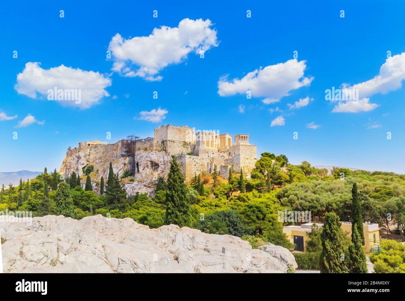 Acropolis of Athens, Athens, Greece, Europe, Stock Photo