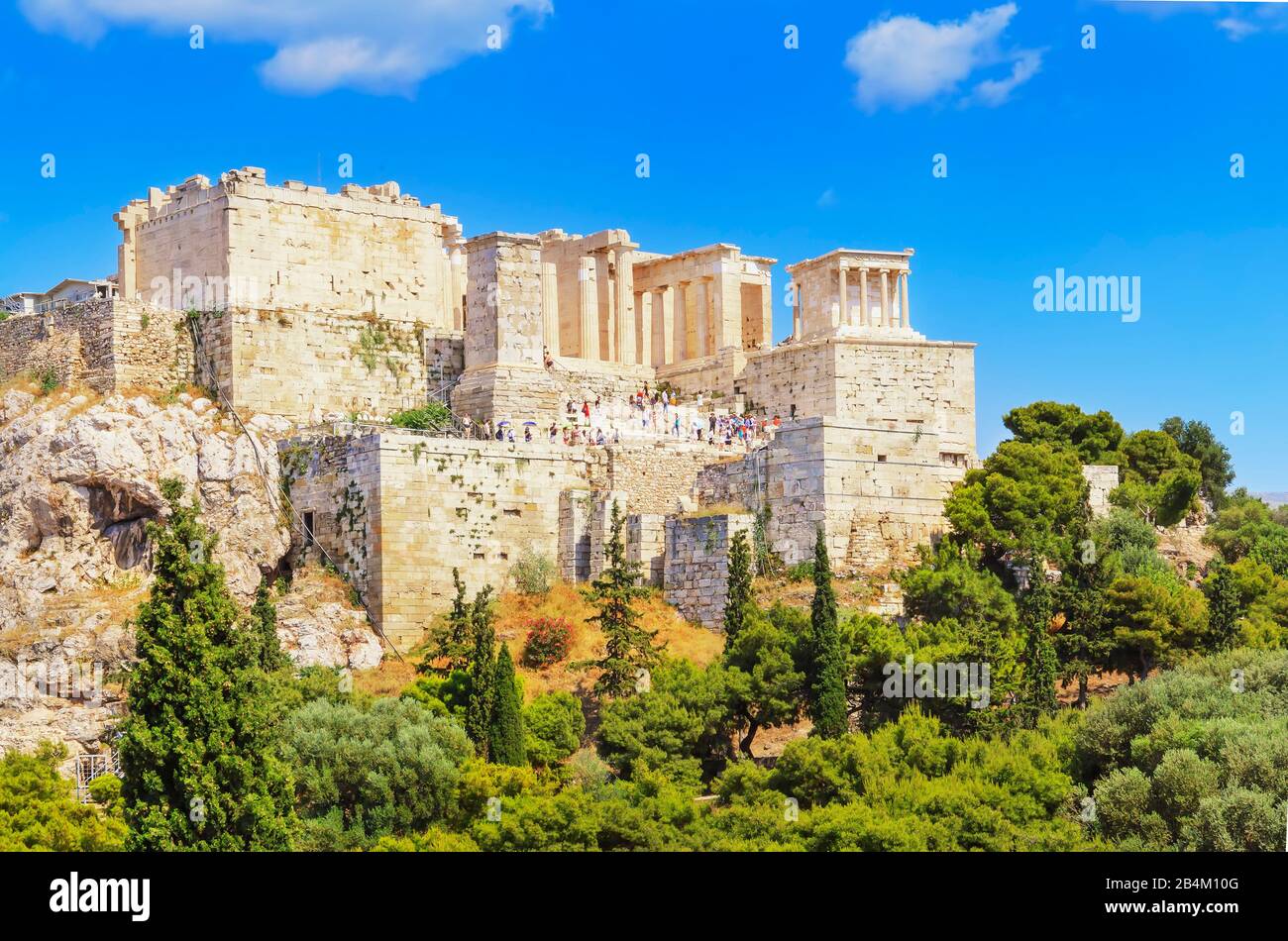 Acropolis of Athens, Athens, Greece, Europe, Stock Photo