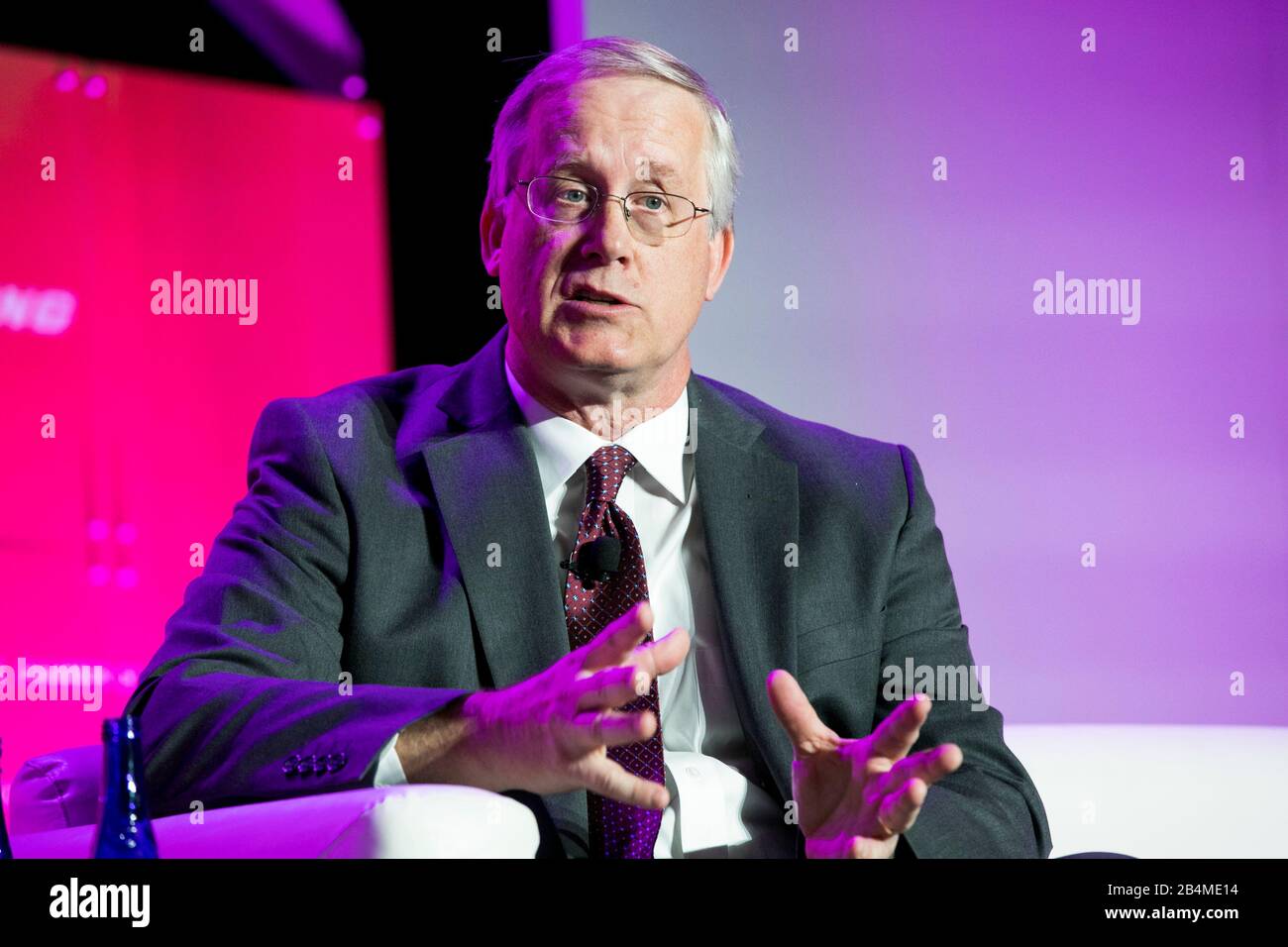 John Shannon, Vice President and Program Manager, Space Launch System, The Boeing Company, speaks at the U.S. Chamber of Commerce Aviation Summit in W Stock Photo