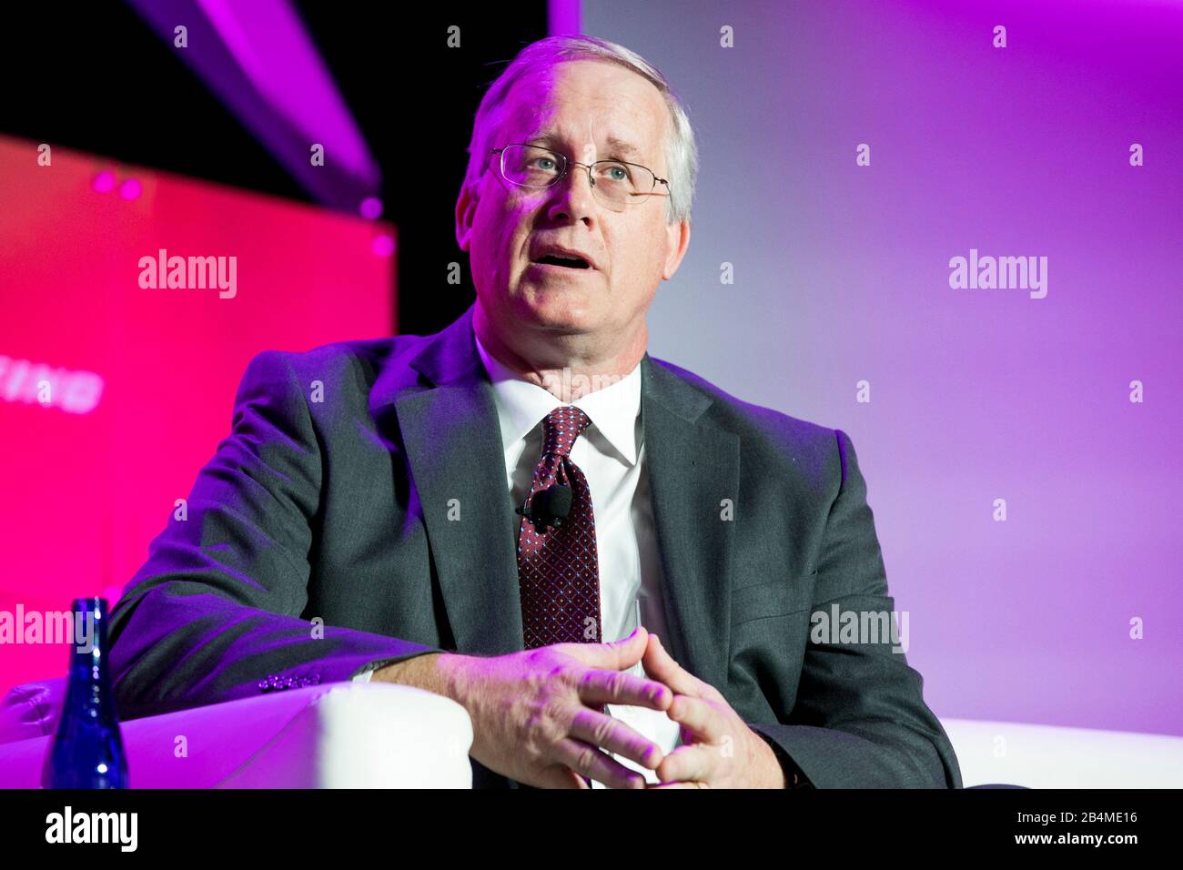 John Shannon, Vice President and Program Manager, Space Launch System, The Boeing Company, speaks at the U.S. Chamber of Commerce Aviation Summit in W Stock Photo