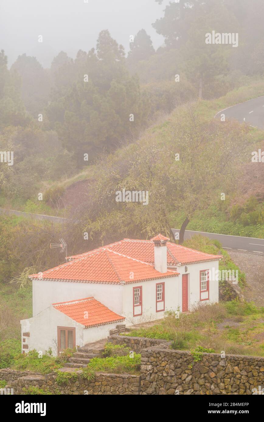 Spain, Canary Islands, La Palma Island, Llano Negro, Canarian house Stock Photo