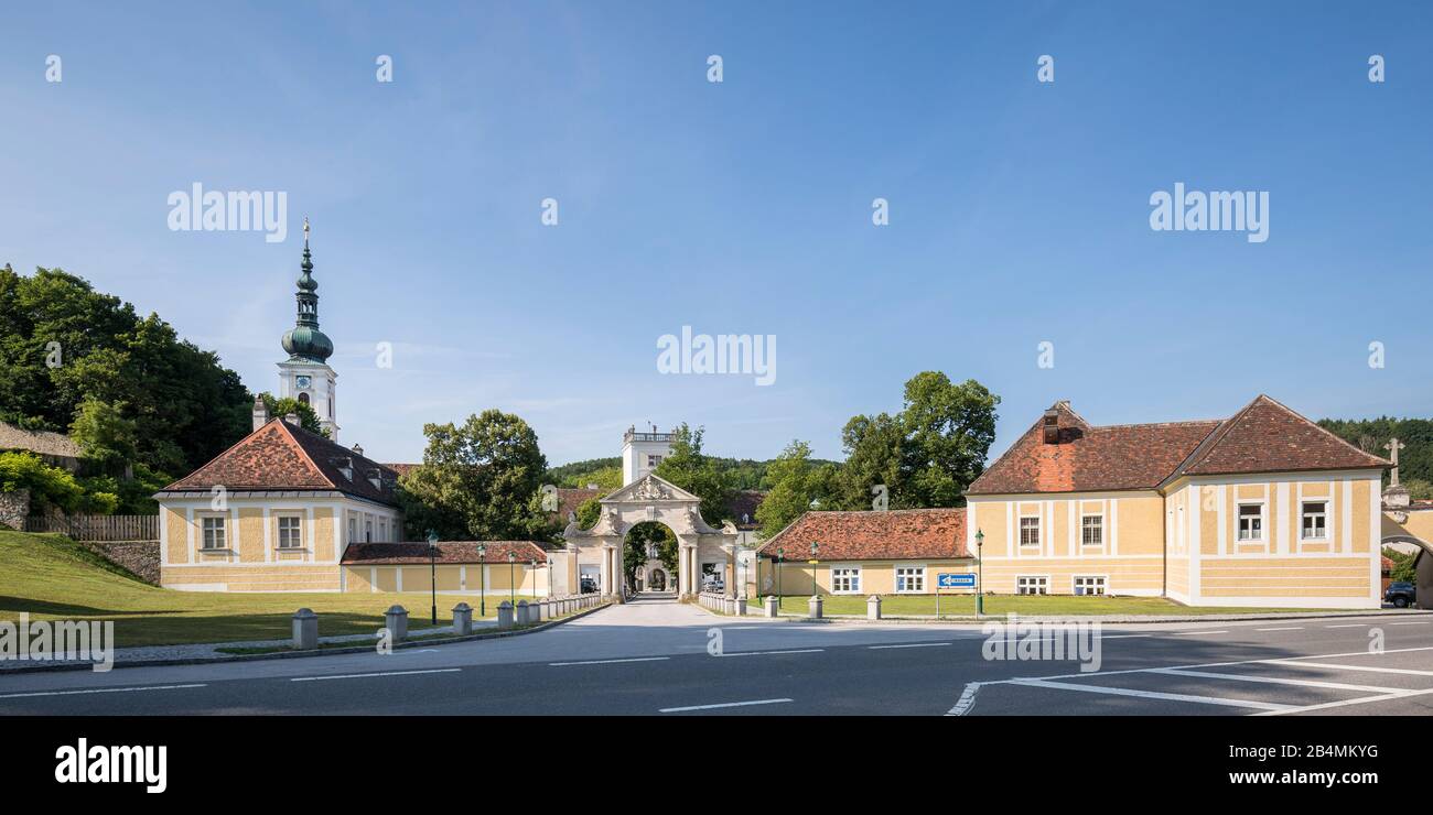 Heiligenkreuz Abbey, Cistercian Monastery, Heiligenkreuz in the Vienna Woods, Lower Austria, Austria, Europe Stock Photo