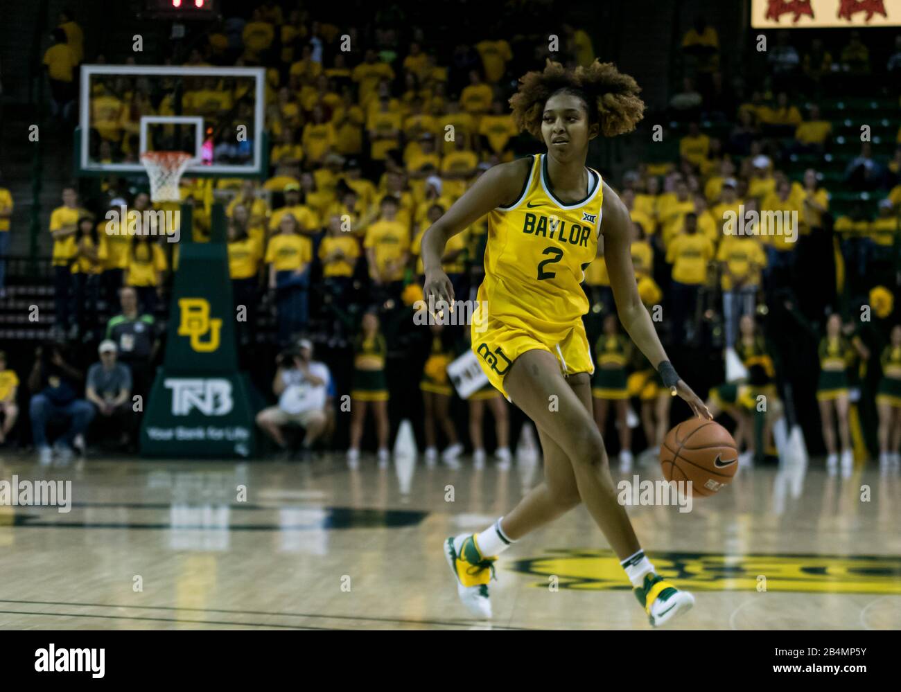 Waco, Texas, USA. 5th Mar, 2020. Baylor Lady Bears guard DiDi Richards