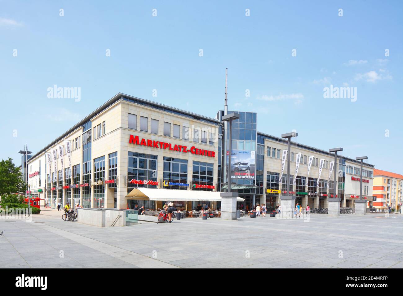 Shopping center Marktplatz-Center at the market square, Neubrandenburg,  Mecklenburg-West Pomerania, Germany, Europe Stock Photo - Alamy