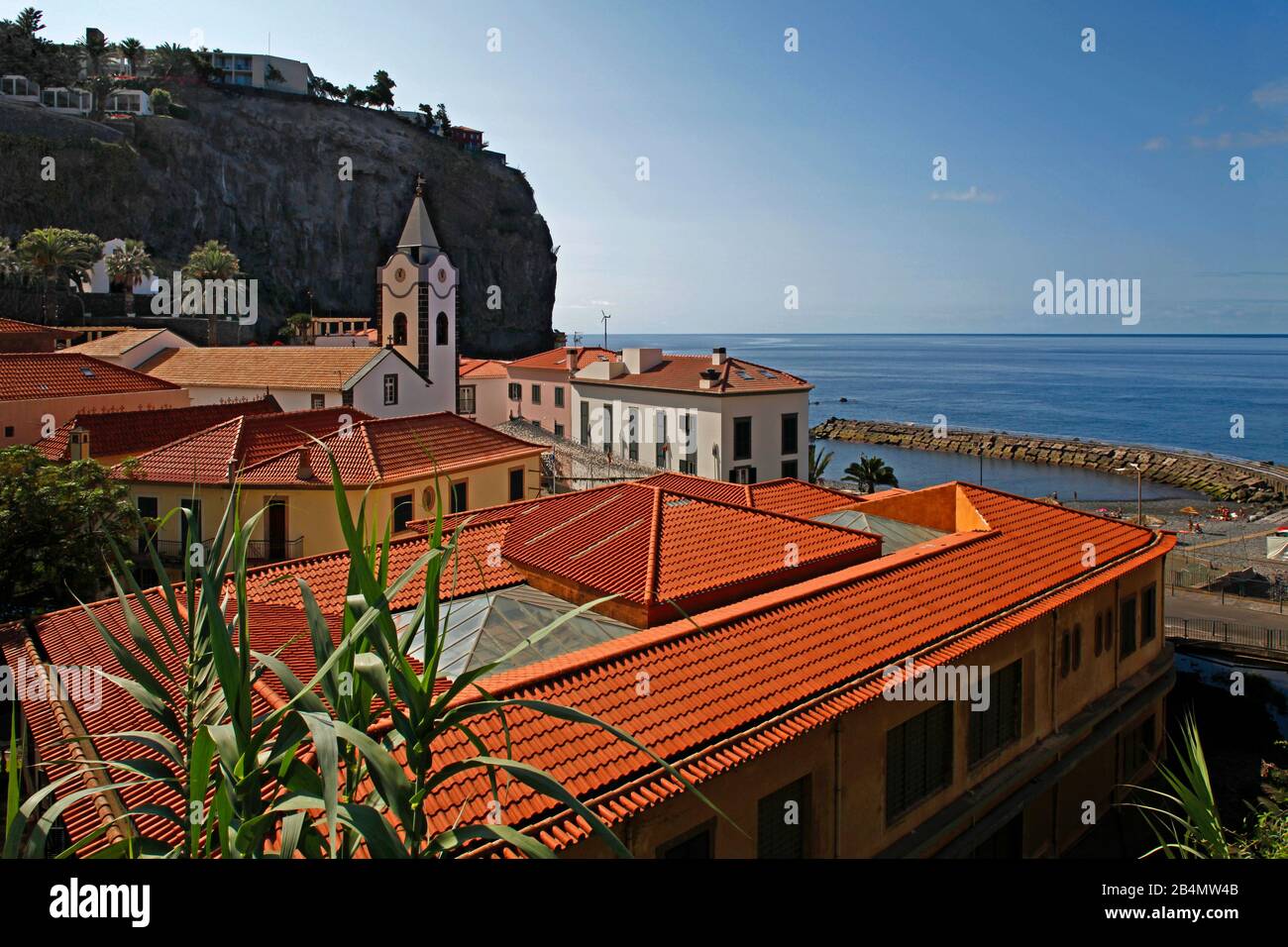 Historic center of Ponta do Sol, Madeira, Portugal Stock Photo