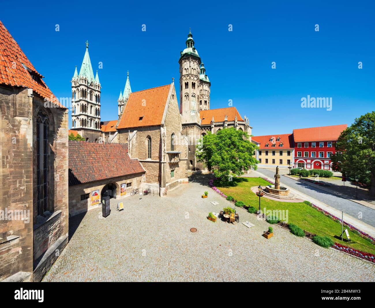 Germany, Saxony-Anhalt, Naumburg, Naumburg Cathedral of St. Peter and Paul, UNESCO World Heritage Stock Photo