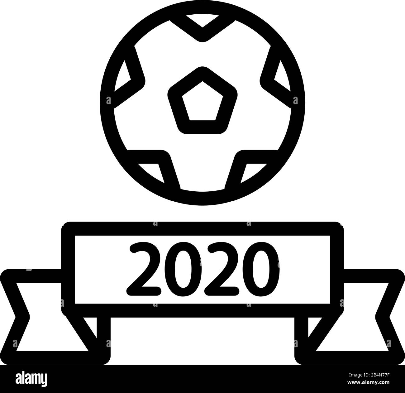 World Cup soccer icon vector. Isolated contour symbol illustration