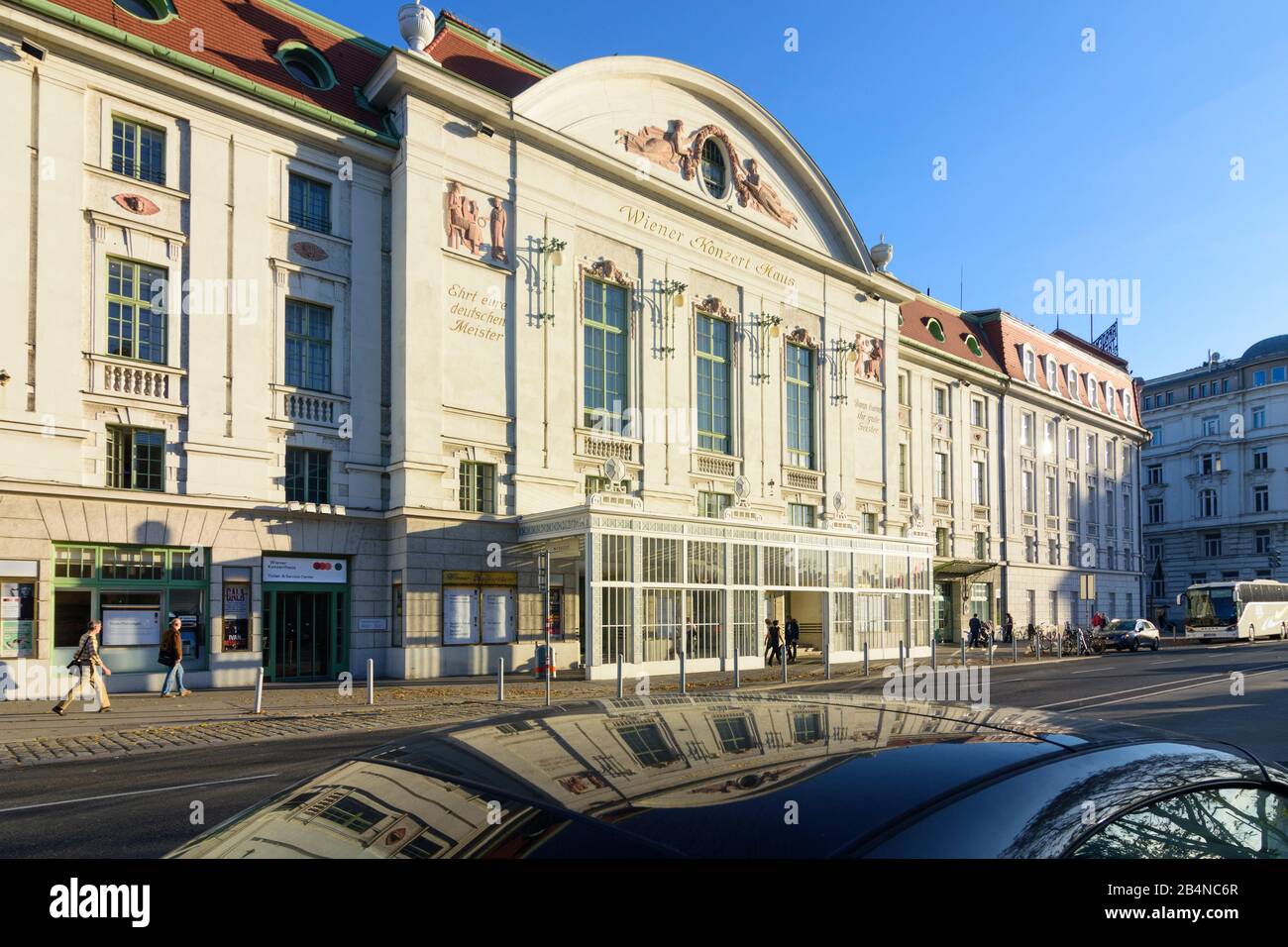 Vienna, concert hall Konzerthaus in Austria, Wien, 01. district, Old Town Stock Photo