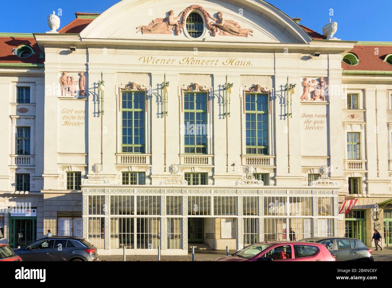 Vienna, concert hall Konzerthaus in Austria, Wien, 01. district, Old Town Stock Photo