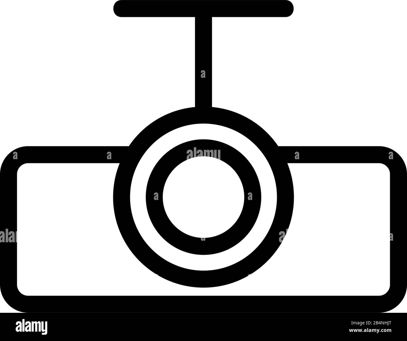 Projector icon vector. Isolated contour symbol illustration Stock ...
