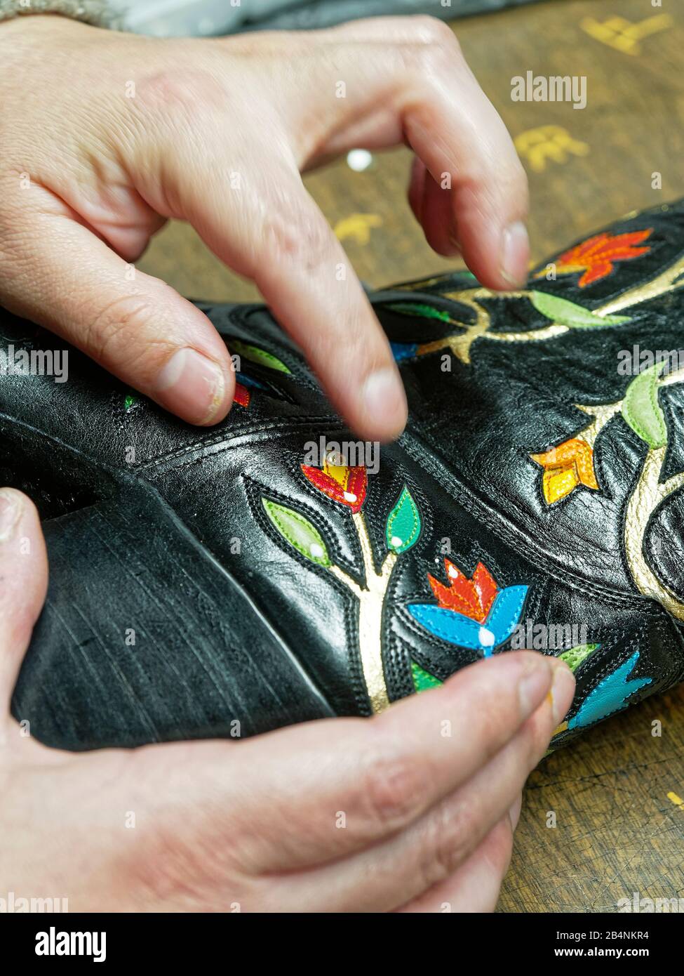 Rocket Buster bootmaker, cowboy / cowgirl boot manufacture Stock Photo ...