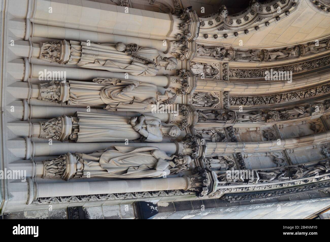 Cathedral, Saint John the Divine is the cathedral of the Episcopal Diocese of New York, Morningside Heights, Manhattan, New York City Stock Photo