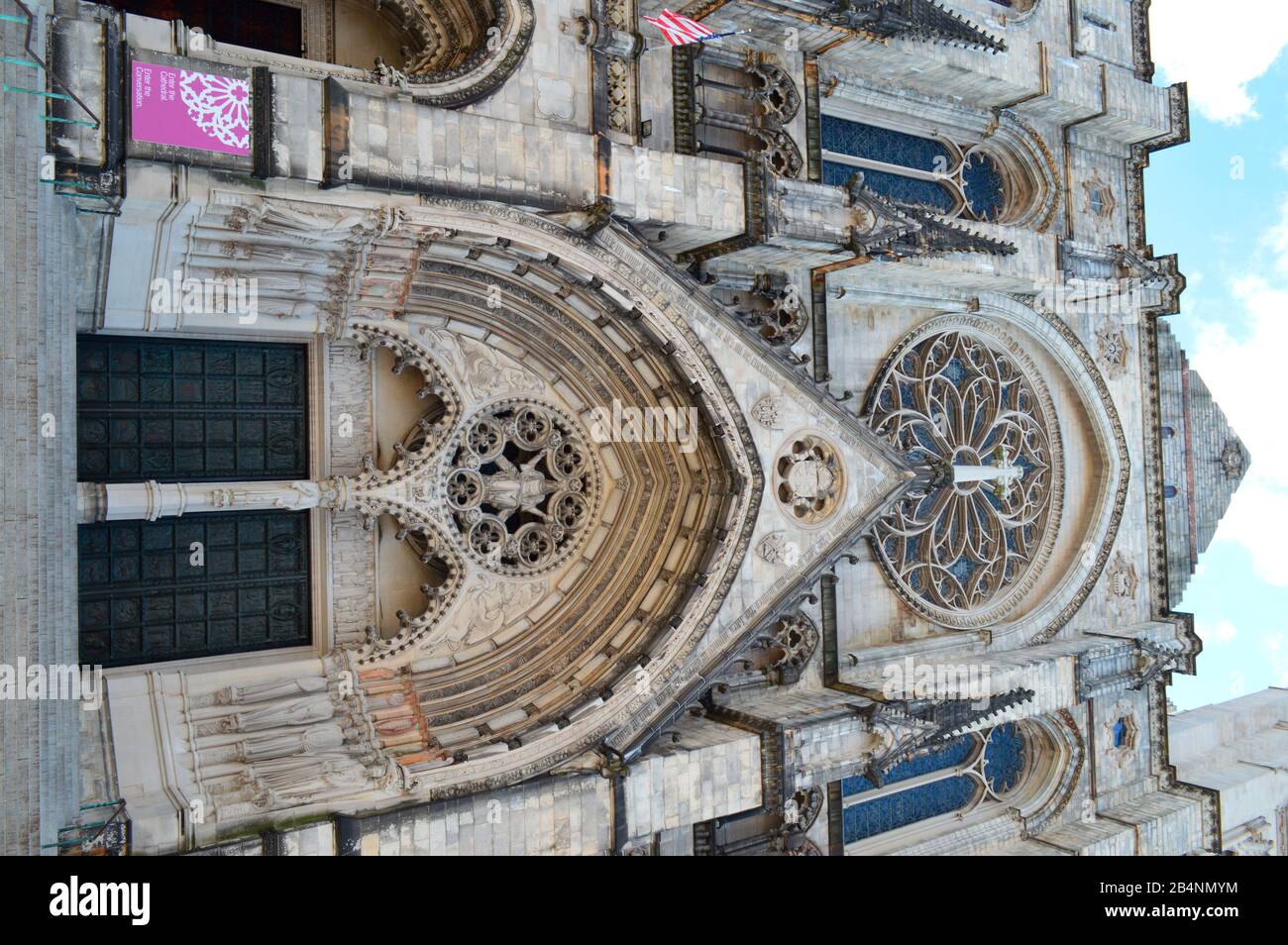 Cathedral, Saint John the Divine is the cathedral of the Episcopal Diocese of New York, Morningside Heights, Manhattan, New York City Stock Photo