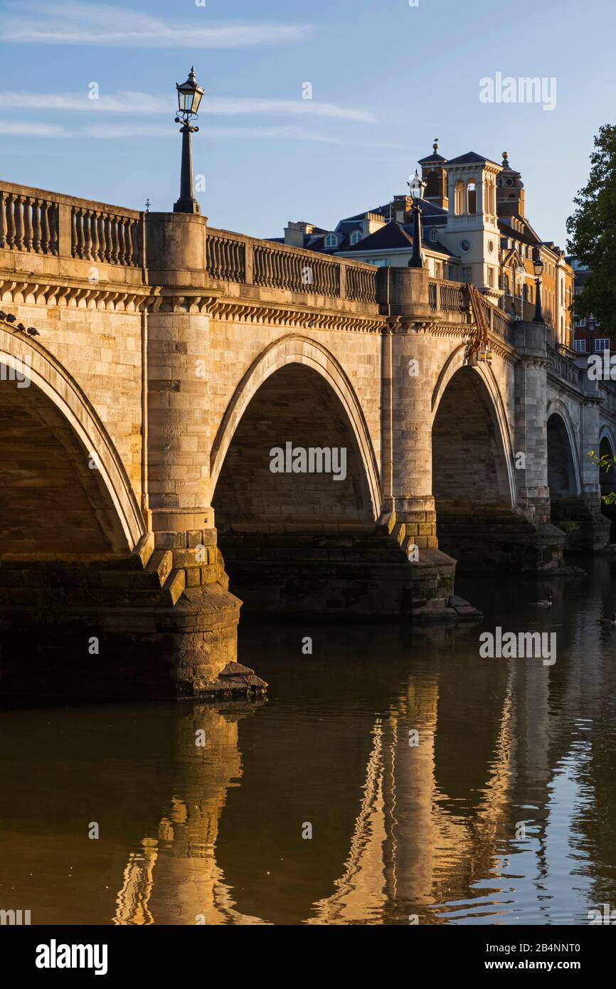 England, London, Richmond, Richmond Bridge Stock Photo